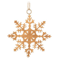 Décoration de flocon de neige découpée à plat
