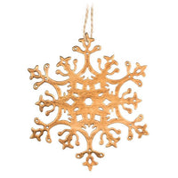 Décoration de flocon de neige découpée à plat