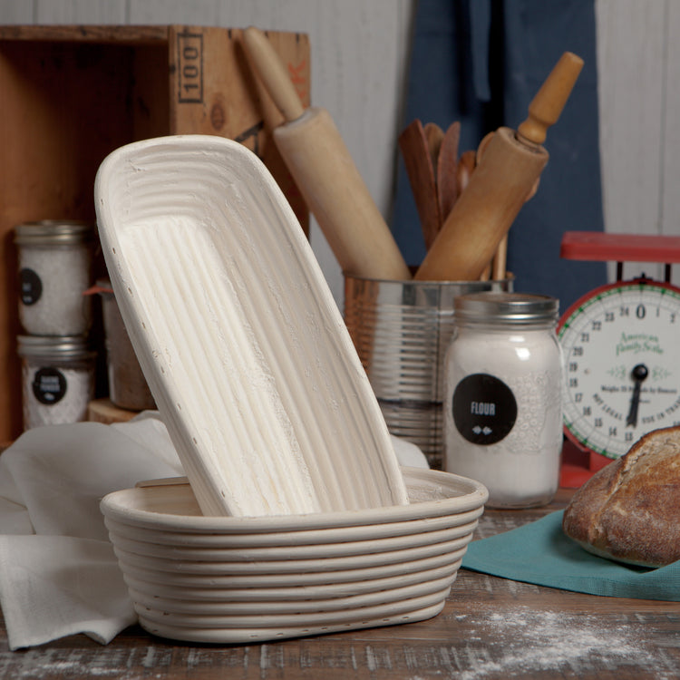 Banneton Bread Proofing Basket Rectangle 13 inch – Gifts & Kitchen Accessories gift Montreal Villeray Urban Palate