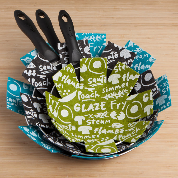 Saucy Pan Set of 3 Pan Protectors – Home Décor gift Montreal Villeray Urban Palate
