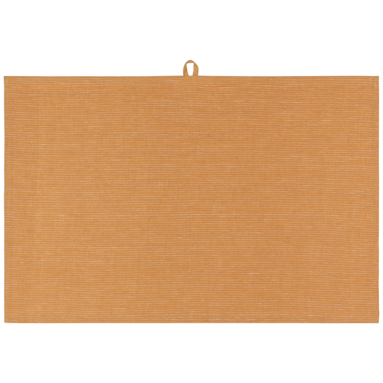 Ochre Pinstripe Linen Dishtowel – Kitchen Linens gift Montreal Villeray Urban Palate