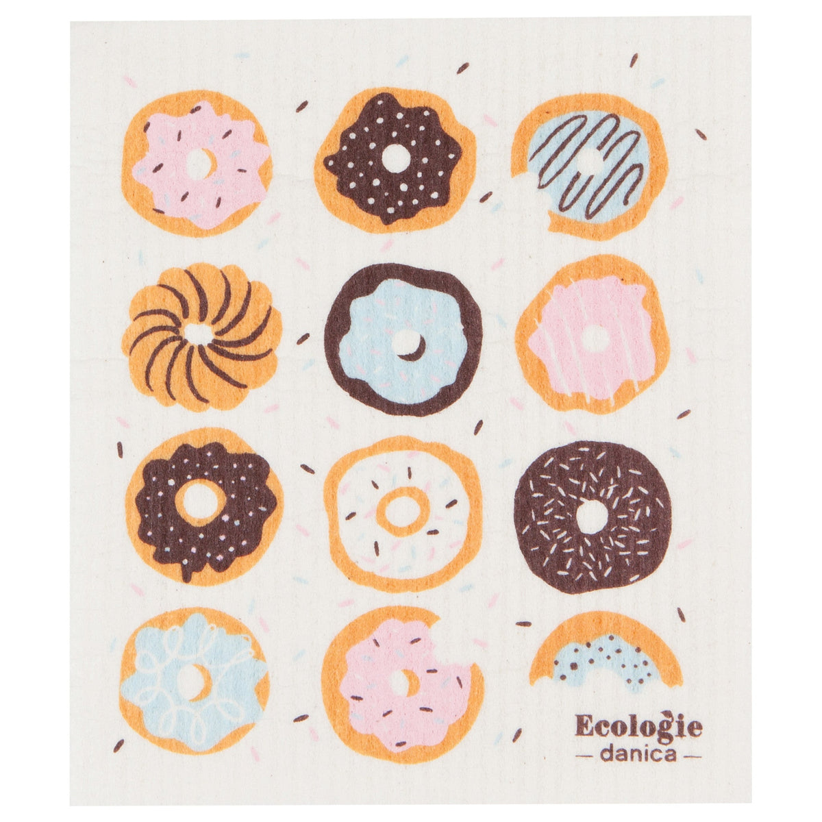 Swedish Sponge Cloth - Donuts – Kitchen Linens gift Montreal Villeray Urban Palate