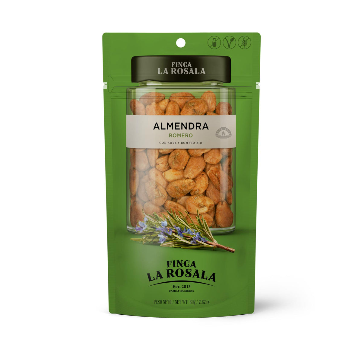 Rosemary Almonds 80g – Holiday Décor gift Montreal Villeray Urban Palate