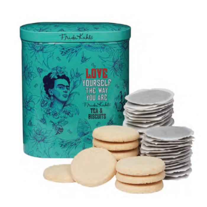 Frida Kahlo Tea & Biscuits Gift Tin 275g – Holiday Décor gift Montreal Villeray Urban Palate