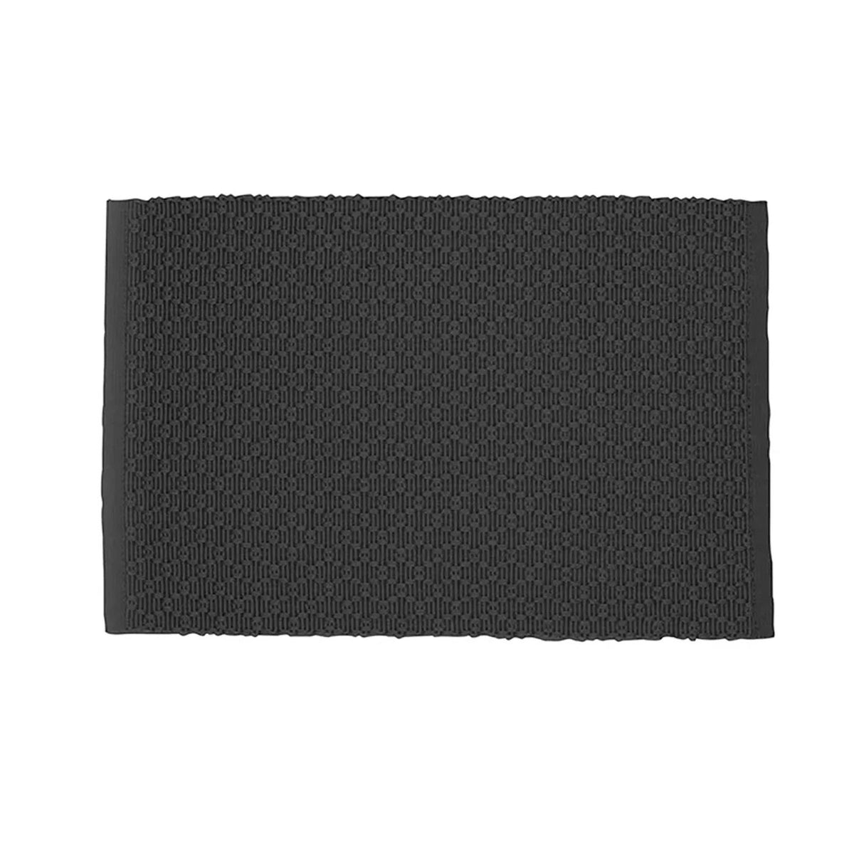Diamond Ribbed Woven Placemat Black – Home Décor gift Montreal Villeray Urban Palate