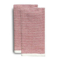 Set of 2 Terry Towels Red – Holiday Décor gift Montreal Villeray Urban Palate