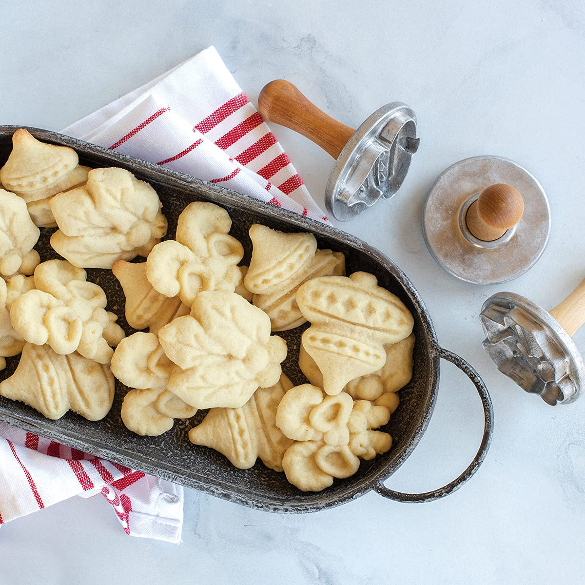 Holiday Cast Cookie Stamps, set of 3 – Holiday Décor gift Montreal Villeray Urban Palate