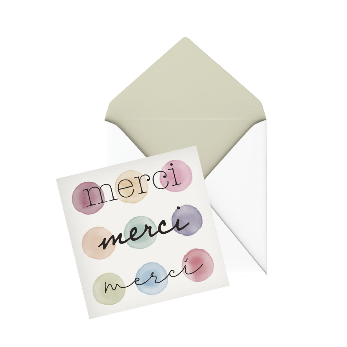 Greeting Card - Merci Merci Merci – Home Décor gift Montreal Villeray Urban Palate
