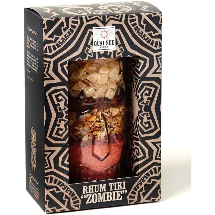 Zombie Rum Cocktail Mix in Tiki Glass – Drinkware gift Montreal Villeray Urban Palate