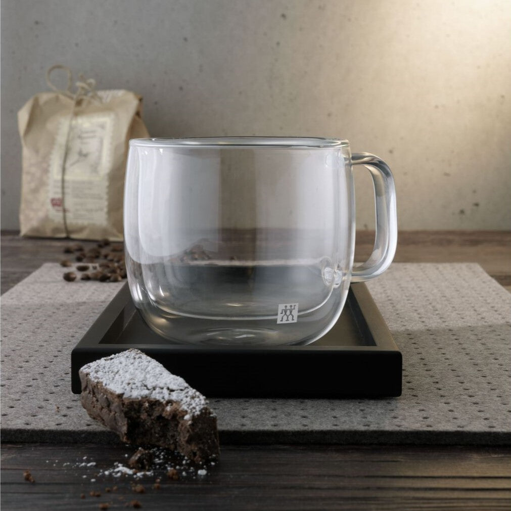 Set of 8 Double-Walled Sorrento Plus Cappuccino Glasses – Drinkware gift Montreal Villeray Urban Palate