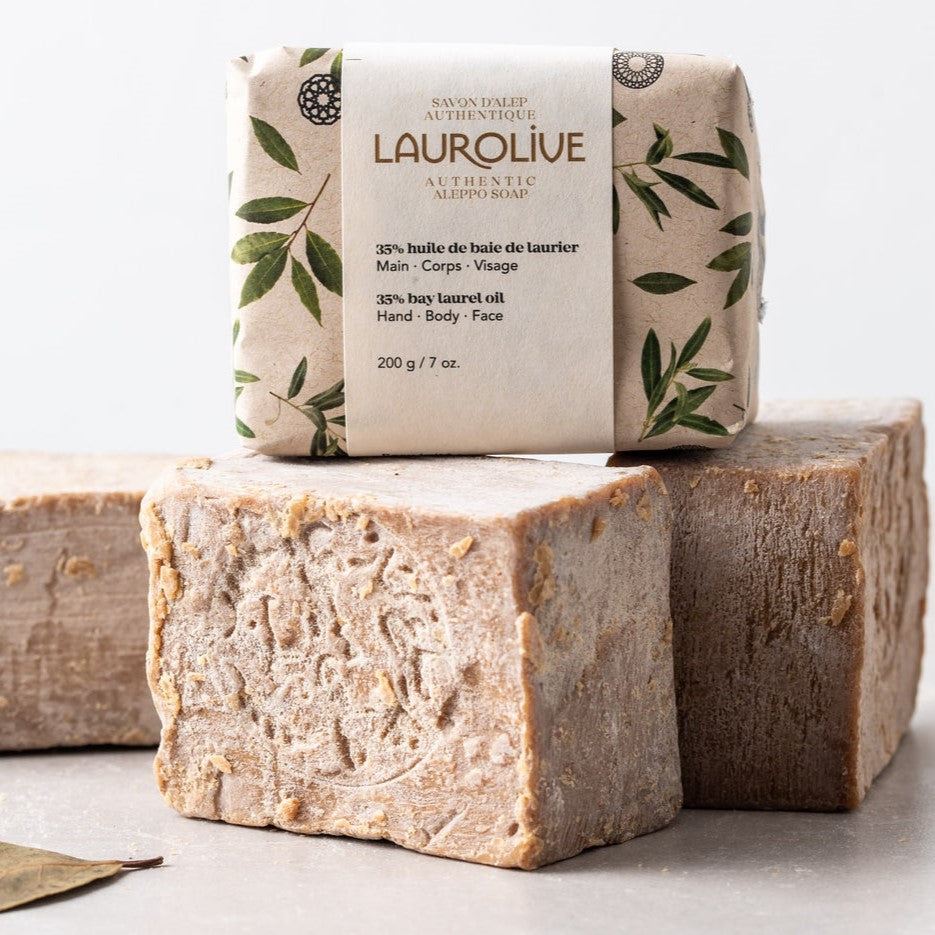 Aleppo Soap 35% 200g – Gifts & Kitchen Accessories gift Montreal Villeray Urban Palate