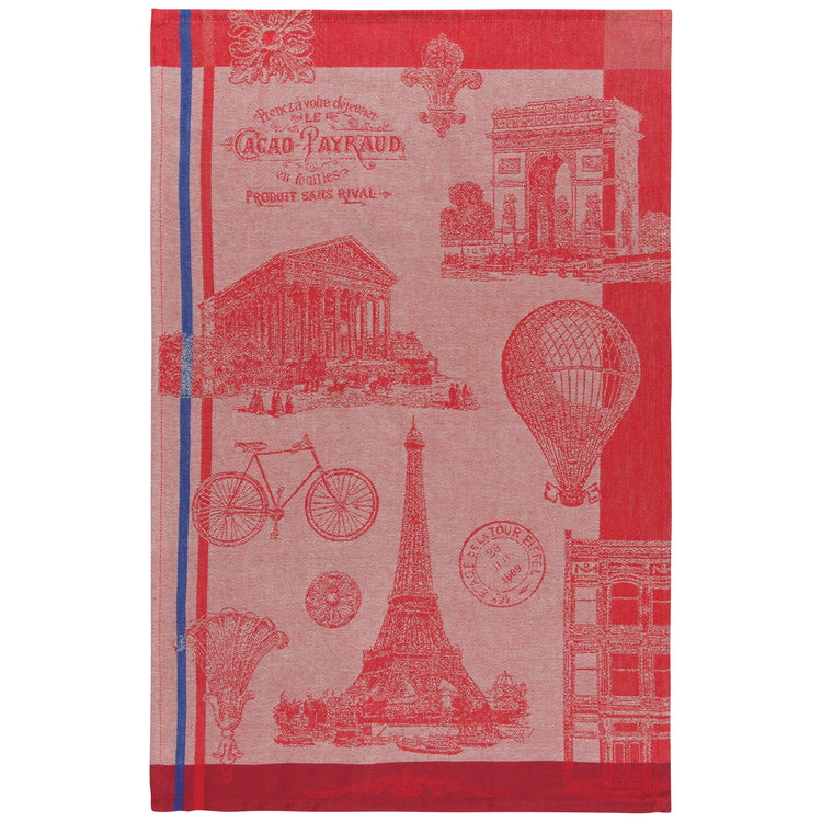 Eiffel Tower Woven Jacquard Dishtowel – Kitchen Linens gift Montreal Villeray Urban Palate