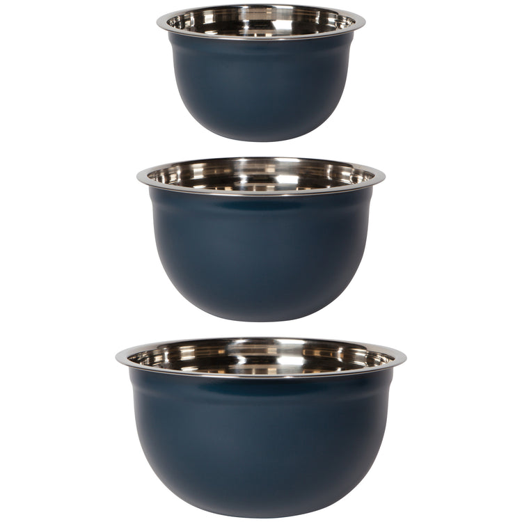Matte Steel Ink Mixing Bowls Set of 3 – Gift Set gift Montreal Villeray Urban Palate