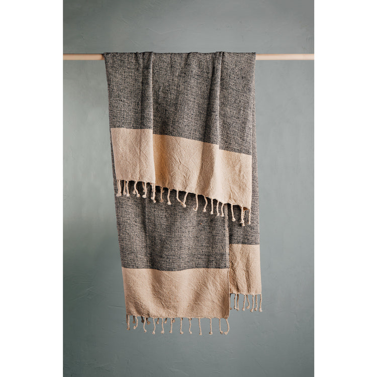 Midnight Blue Flynn Throw – Kitchen Linens gift Montreal Villeray Urban Palate