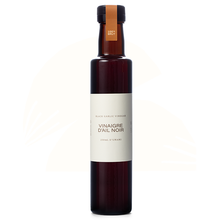 Black Garlic Vinegar 250ml – Gourmet Pantry gift Montreal Villeray Urban Palate