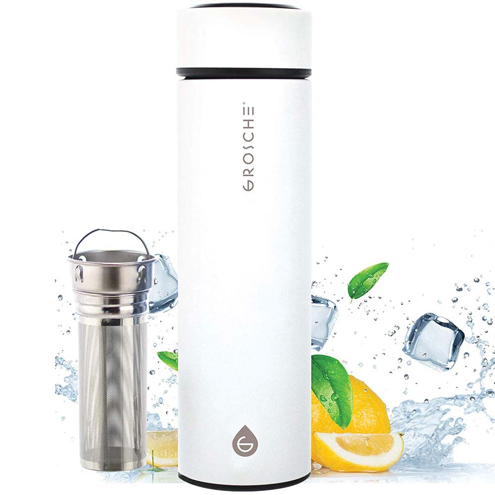 CHICAGO Insulated Bottle with Infuser 450ml – Drinkware gift Montreal Villeray Urban Palate