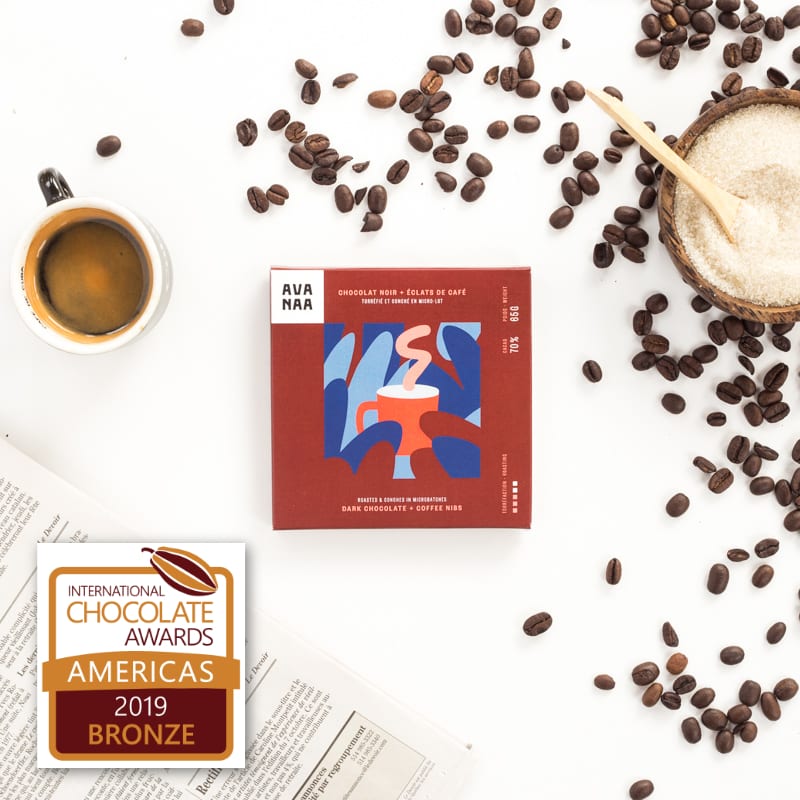 Dark chocolate Coffee 70% 60g – Gift Set gift Montreal Villeray Urban Palate
