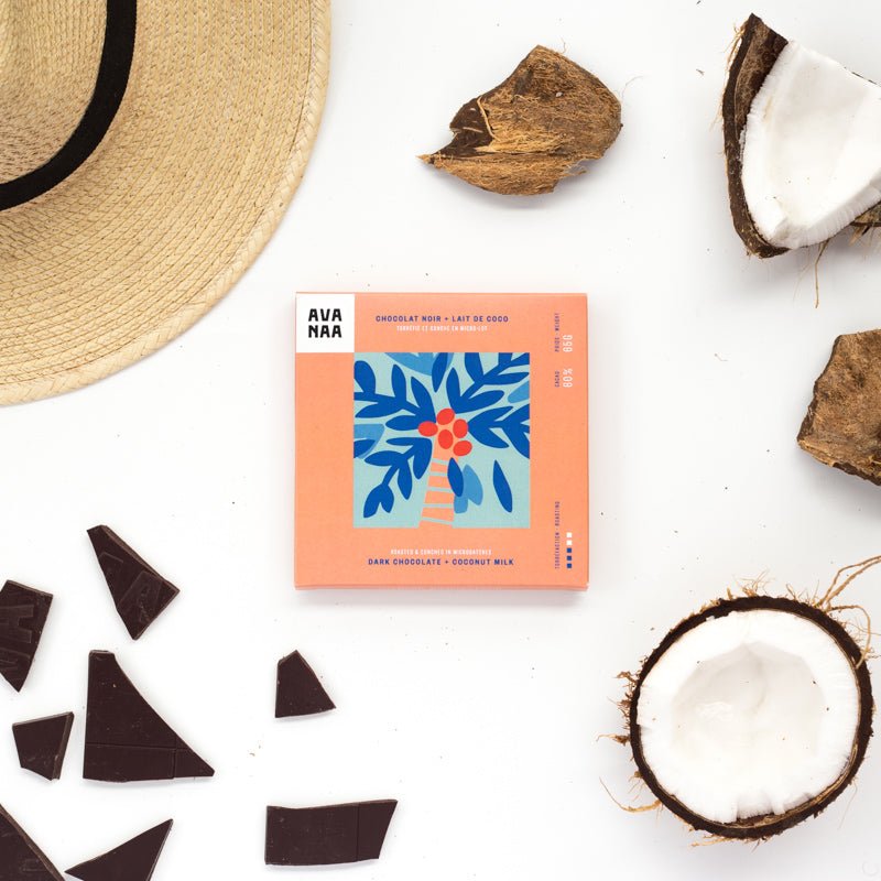 Coconut Milk Dark Chocolate 60% 60g – Holiday Décor gift Montreal Villeray Urban Palate
