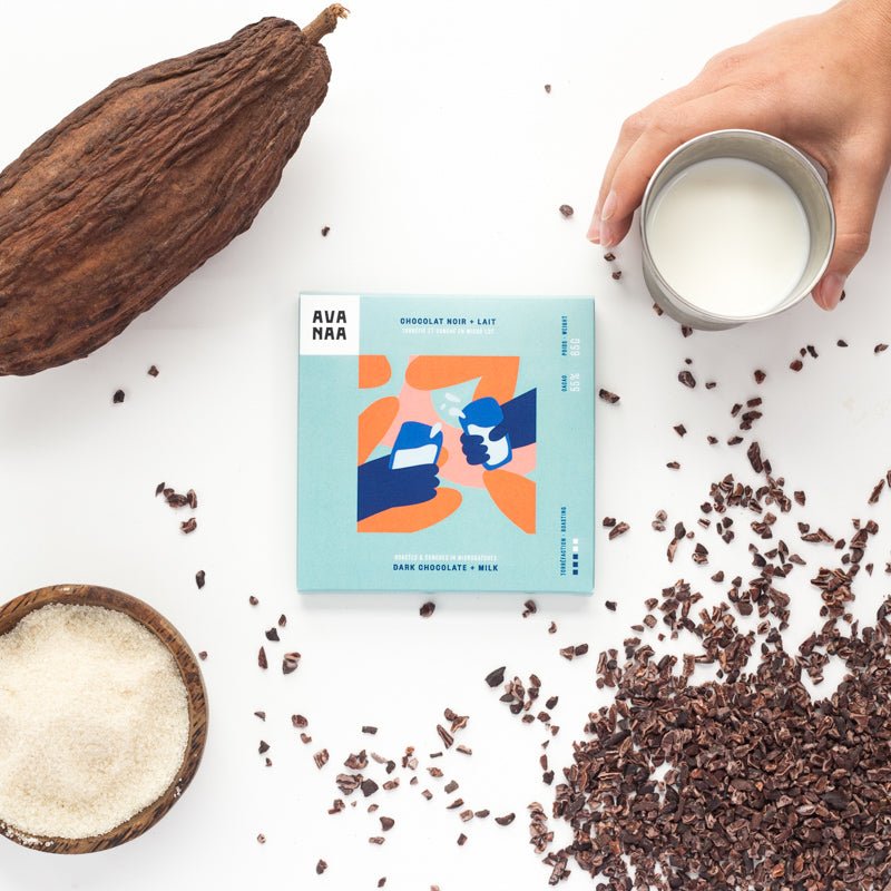 Dark chocolate Latte 55% 60g – Gift Set gift Montreal Villeray Urban Palate