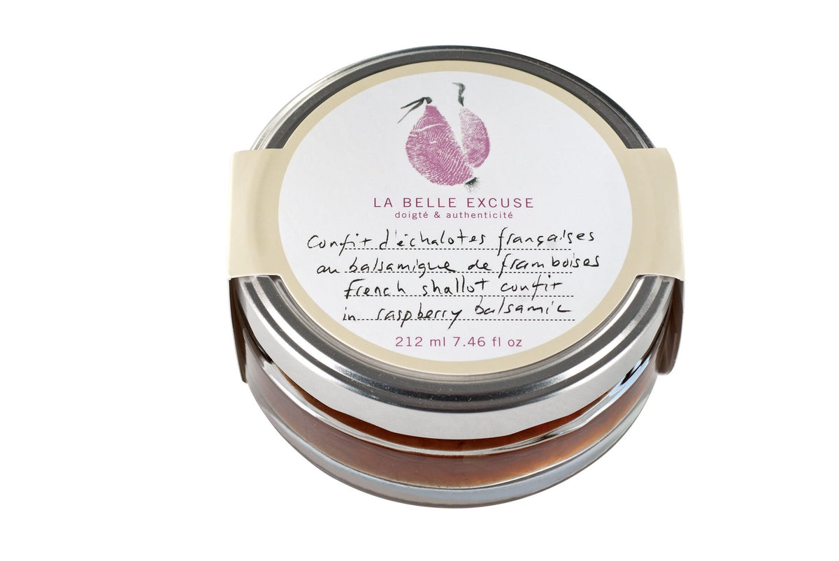French Shallot Confit in Raspberry Balsamic 212ml – Gifts & Kitchen Accessories gift Montreal Villeray Urban Palate