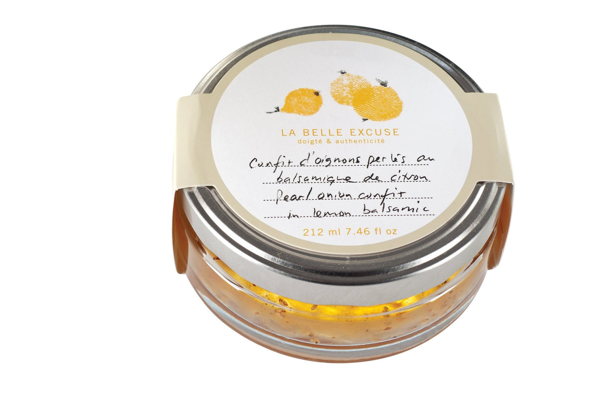 Pearl Onion Confit in Lemon Balsamic 212ml – Gifts & Kitchen Accessories gift Montreal Villeray Urban Palate