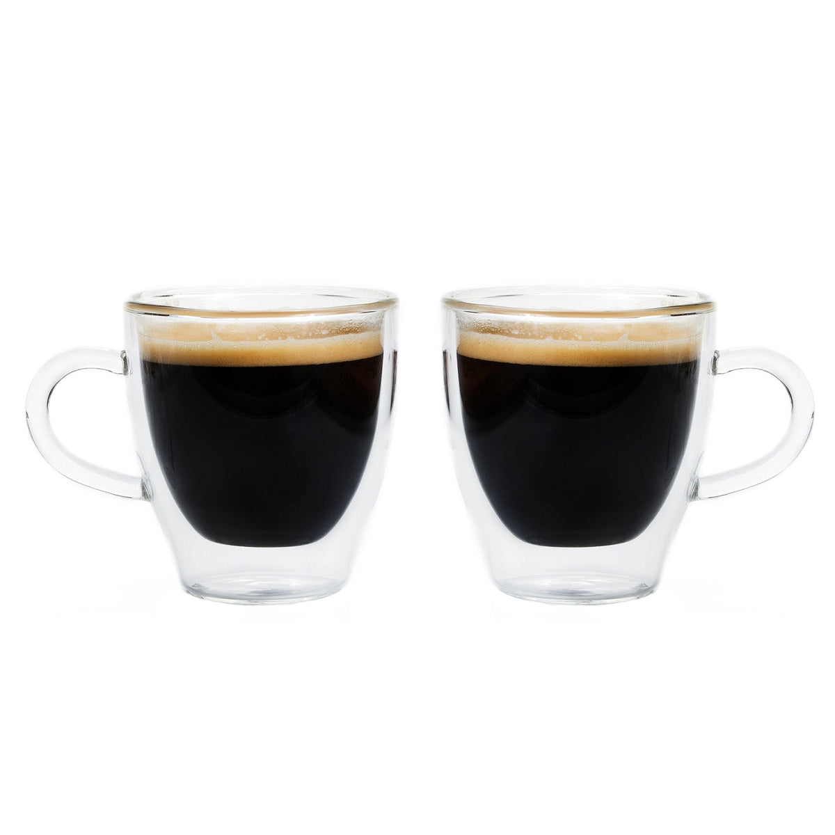 TURIN Double Wall Espresso Glass Cups, Set of 2 – Drinkware gift Montreal Villeray Urban Palate
