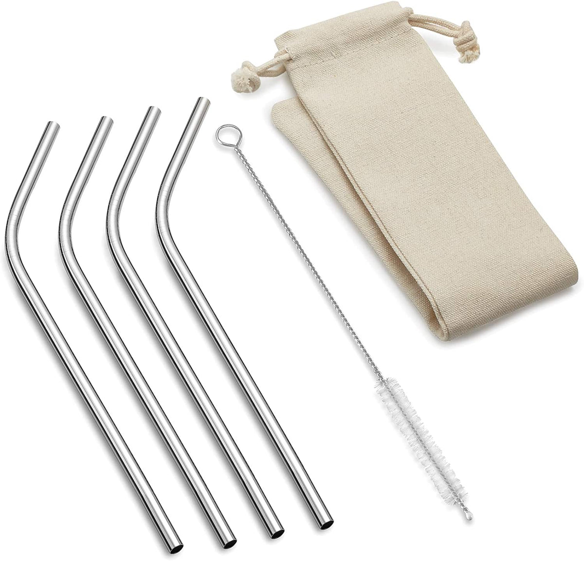 Stainless Steel Angled Reusable Drinking Straws – Gifts & Kitchen Accessories gift Montreal Villeray Urban Palate