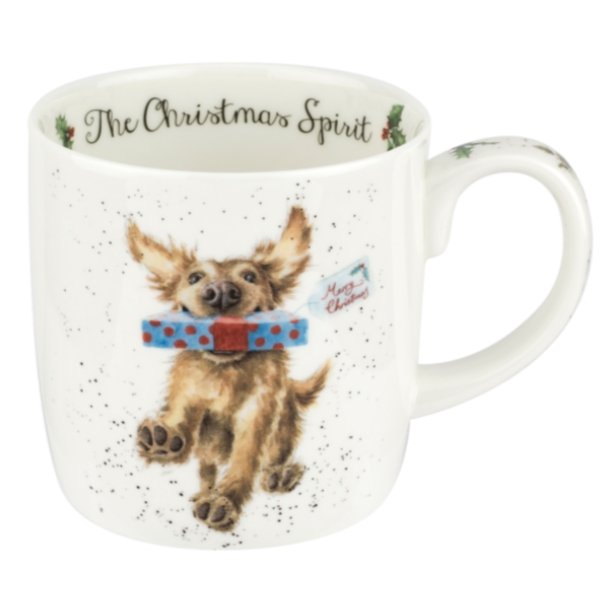 Wrendale Designs The Christmas Spirit 14oz Fine Bone China Mug – Tableware gift Montreal Villeray Urban Palate
