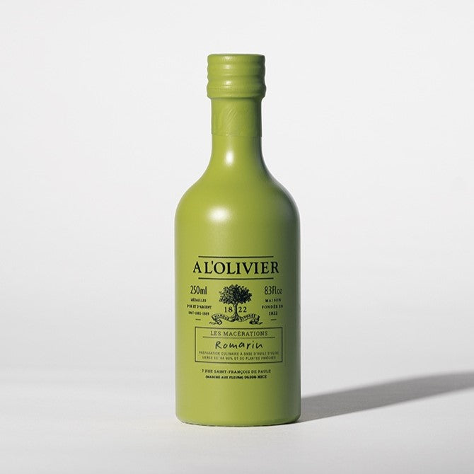 Distributeur De Bouteilles En Verre D'huile D'olive Ou De Vinaigre Et Olives  Vertes