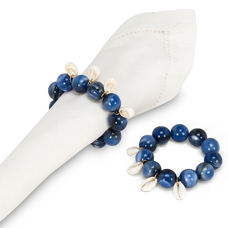 Beaded Napkin Ring with Shells