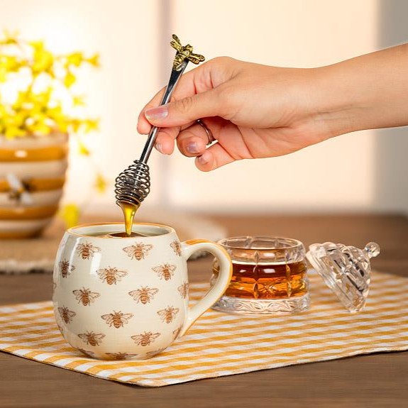 Beehive Honey Pot with Lid