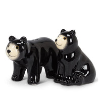 Black Bear Salt & Pepper Shaker Set