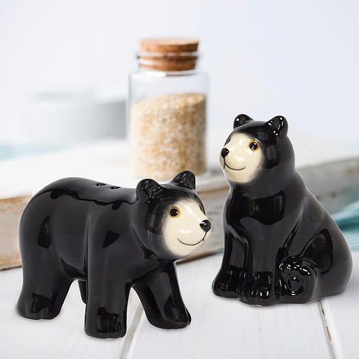 Black Bear Salt & Pepper Shaker Set