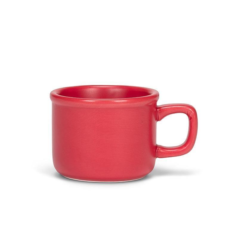 Tasse à expresso classique mate rouge