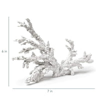 Grande branche de corail blanche 12 pouces