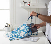 Floral & Butterfly Simple Tote Bag - Blue