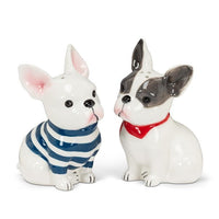 Salière et poivrière bouledogue français