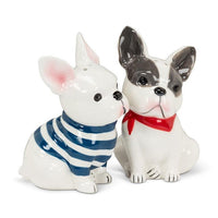 Salière et poivrière bouledogue français