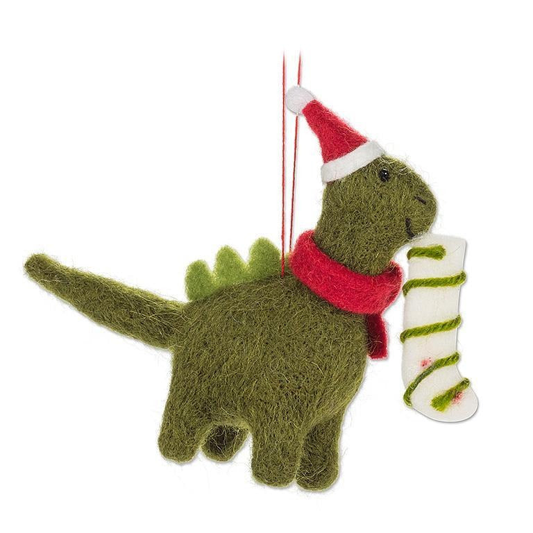 Ornement Dinosaure de Noël 