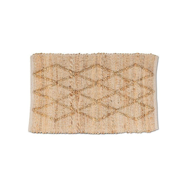 Large Diamond Weave Jute Mat 20x30"