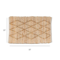 Large Diamond Weave Jute Mat 20x30"