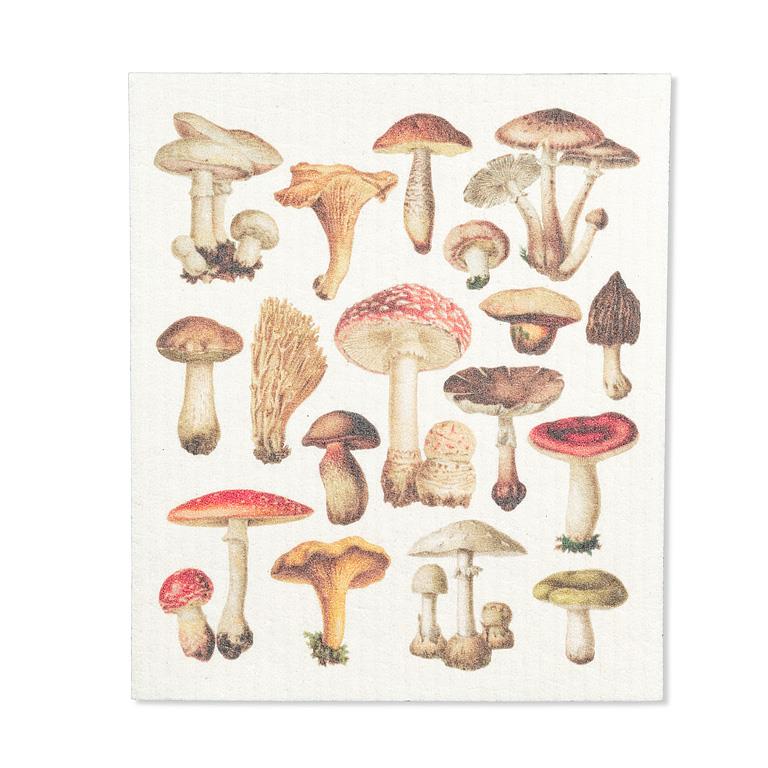 Swedish Sponge Cloth - Mushrooms