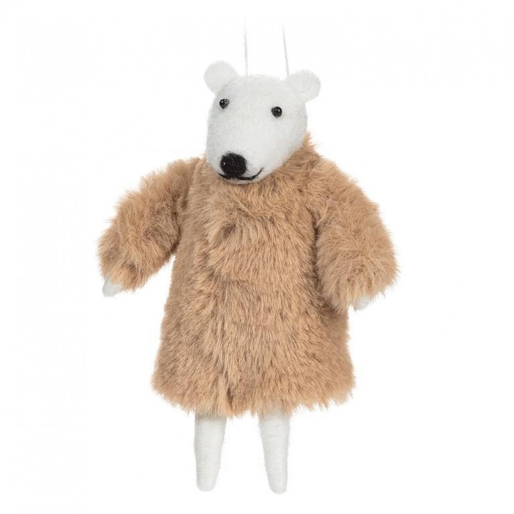 Bear with Fur Coat Ornament