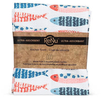 Rows of Fish Kitchen Towel