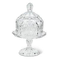 Small Covered Pedestal Plate with Hearts