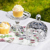 Small Covered Pedestal Plate with Hearts