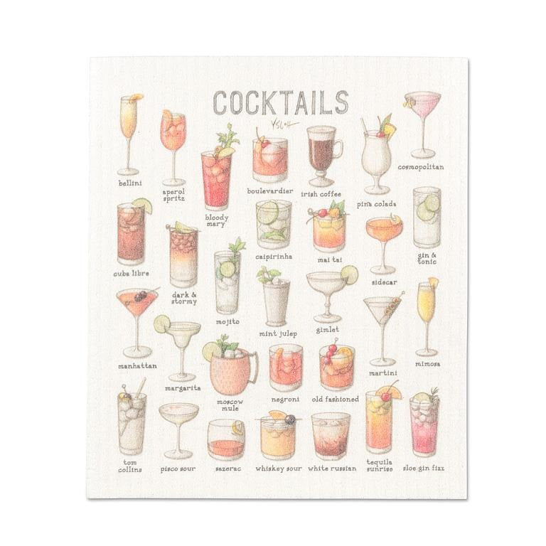 Swedish Sponge Cloth - Cocktails