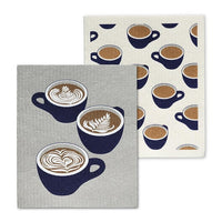 Swedish Sponge Cloths - Coffee Cups - Set of 2