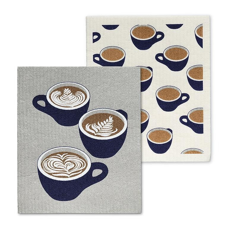 Swedish Sponge Cloths - Coffee Cups - Set of 2