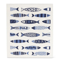 Ensemble essuie-tout de cuisine et torchon motif poisson